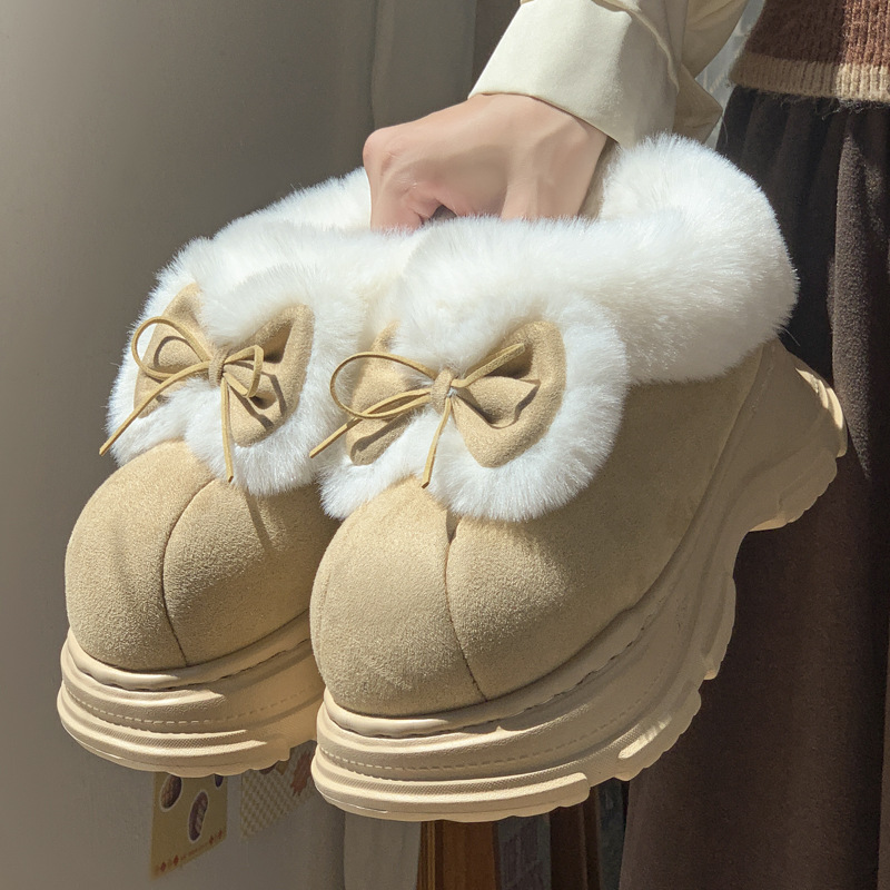 Winter Boot Insulated - Warme namaakbont pluizige pantoffels voor dames