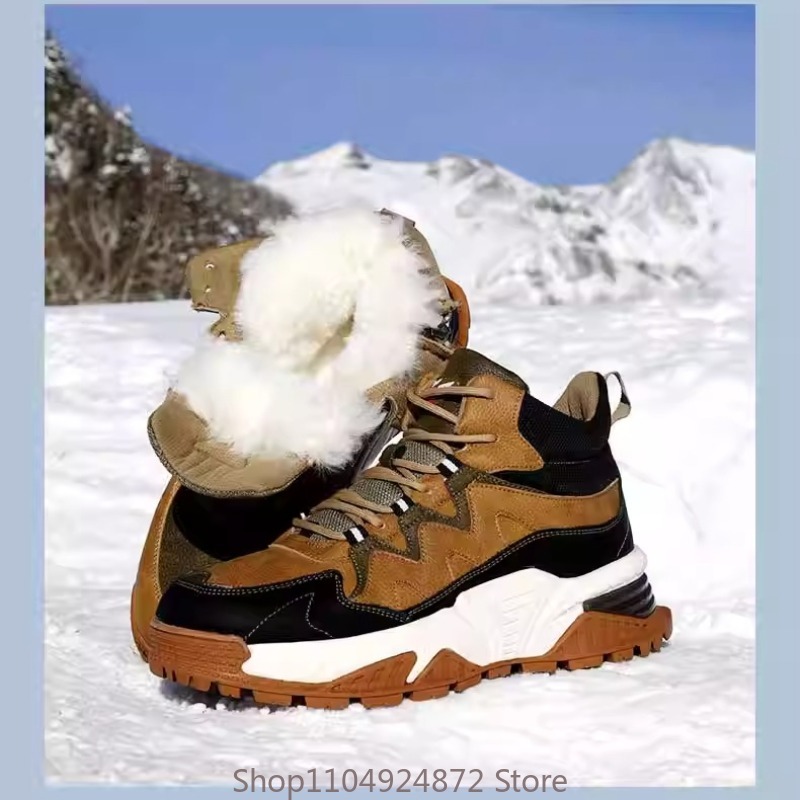 Men'S Shoes Hush Puppies - Winter Warme Wol Katoenen Schoenen Heren