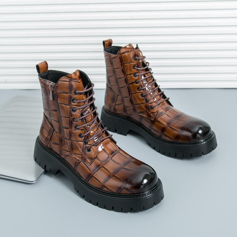 Men'S Training Shoes - Zomer Herenmode Chelsea Laarzen Zwart Bruin
