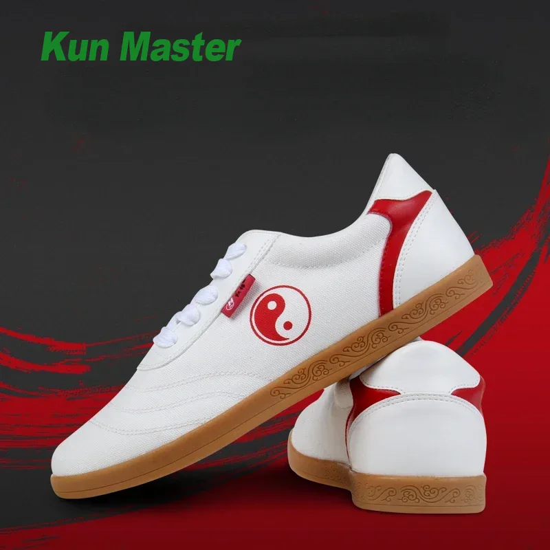 Men Shoes Red Bottom - Rode katoenen Taiji-schoenen zomer heren- en