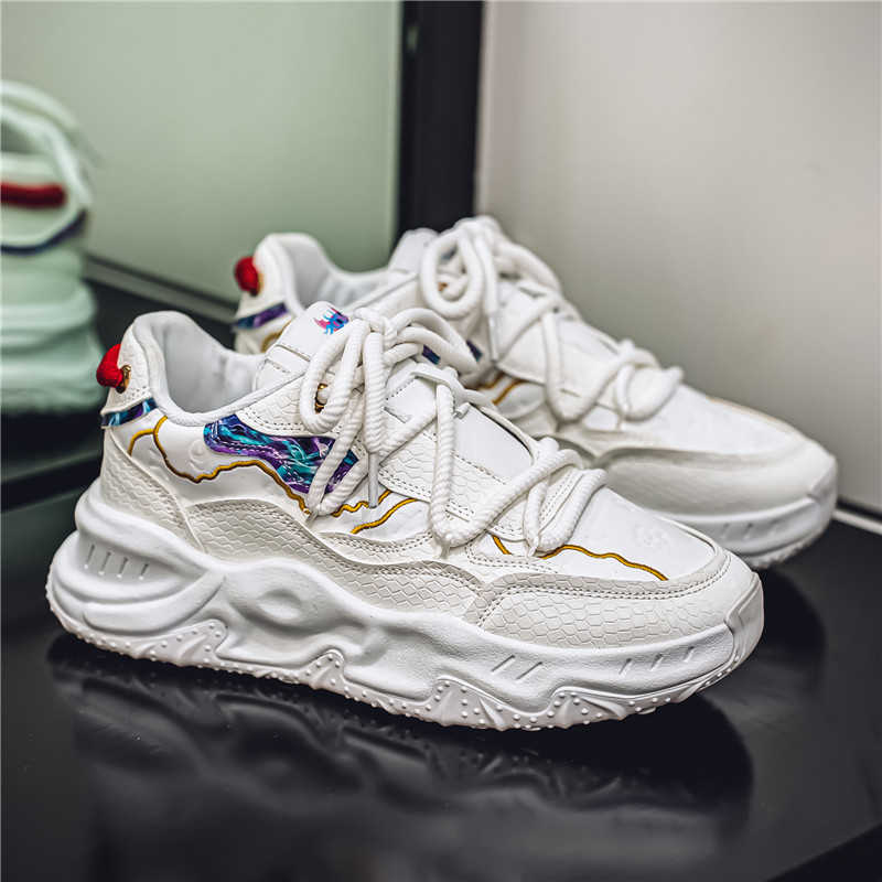 Men Shoes Running - Ronde voetschoen met sleutelhoge hak, geweven