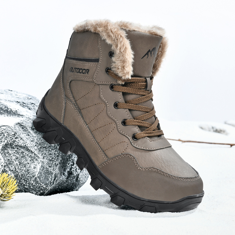 Winter Boot Insulated - Winterlaarzen voor heren Warme waterdichte antislip
