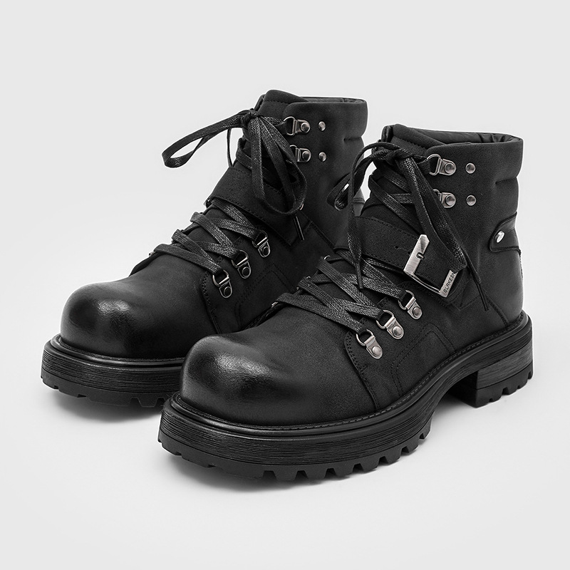 Winter Boot Insulated - Merk Mannen Leren Laarzen Motorfiets Sneeuw