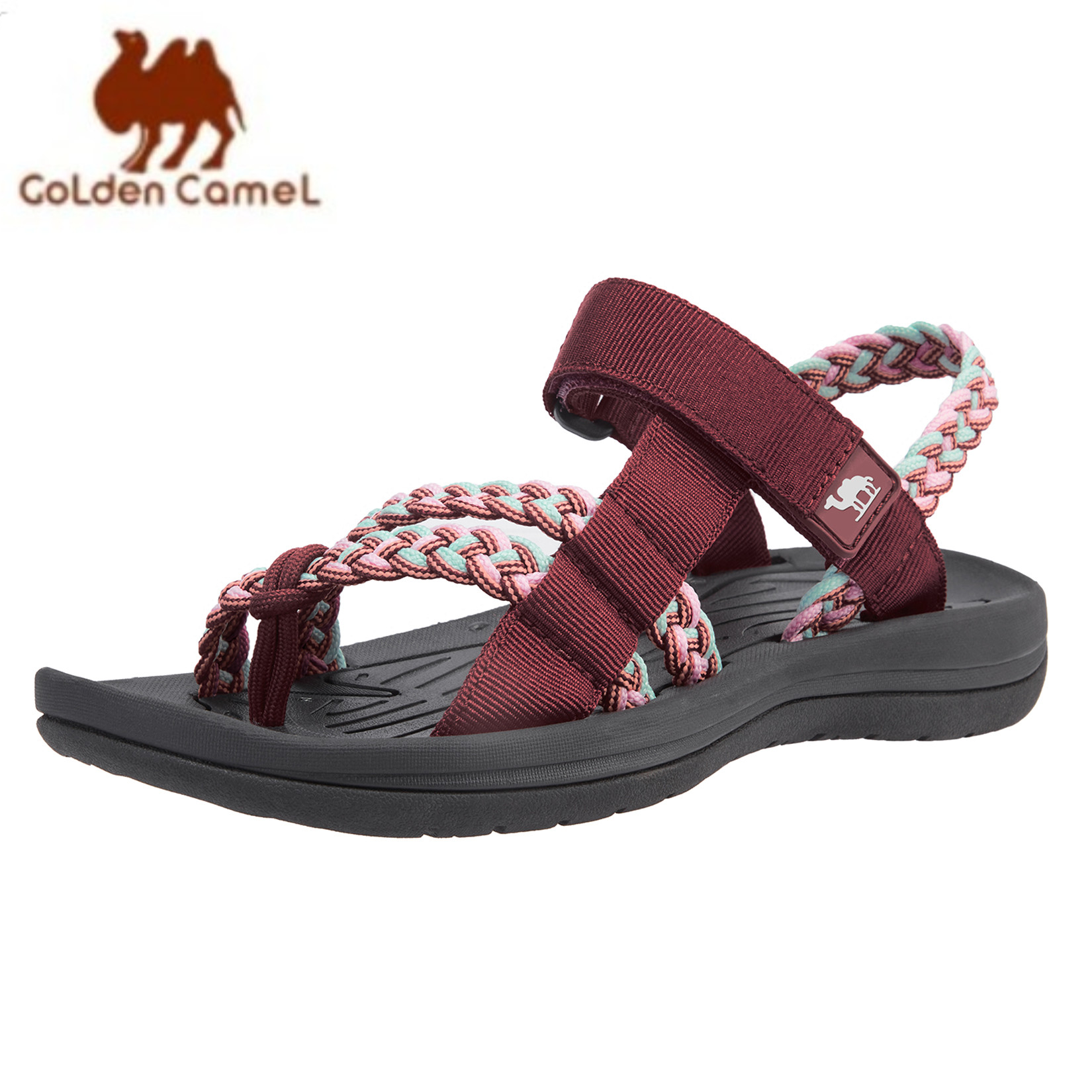 Sandal Sport Outdoor - Gouden Kameel Wandelsandalen Voor Vrouwen Comfortabele