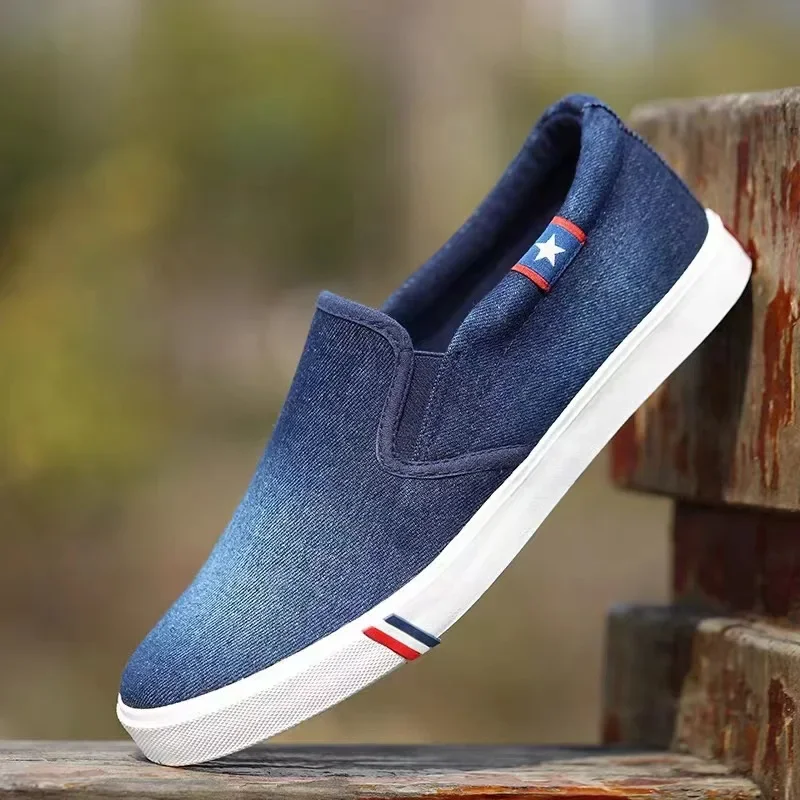Men Shoes Vans - Denim Heren Canvas Schoenen Instappers Mannelijke