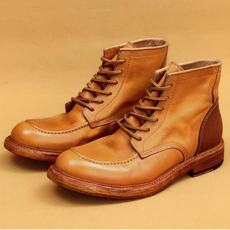 Men'S Shoes Hiking - Hoge kwaliteit Goodyear lederen laarzen Heren