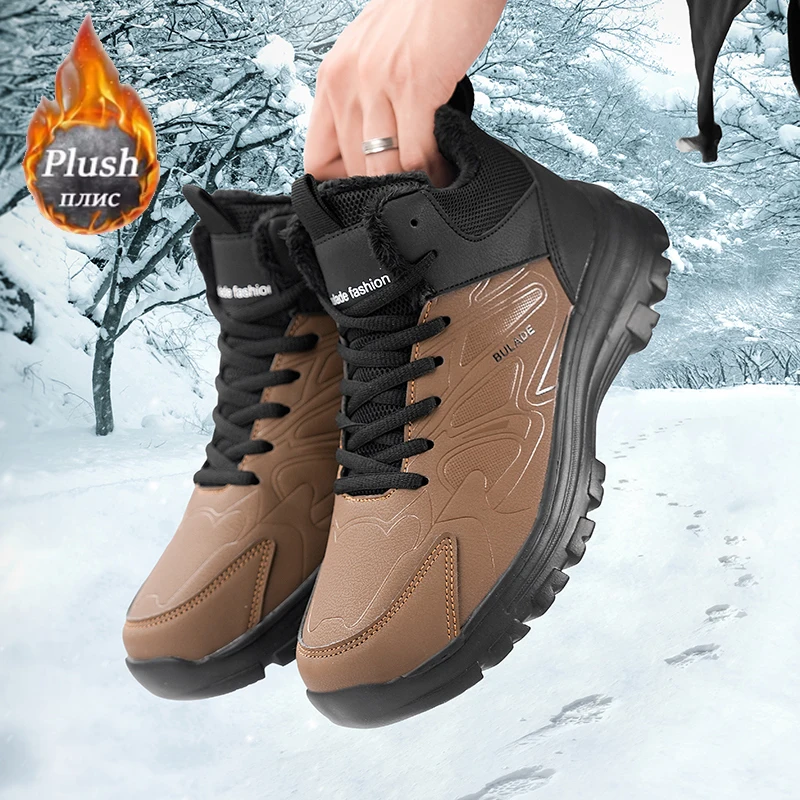 Winter Boot Insulated - ELUVA Heren Snowboots Waterdicht geïsoleerde winterlaarzen