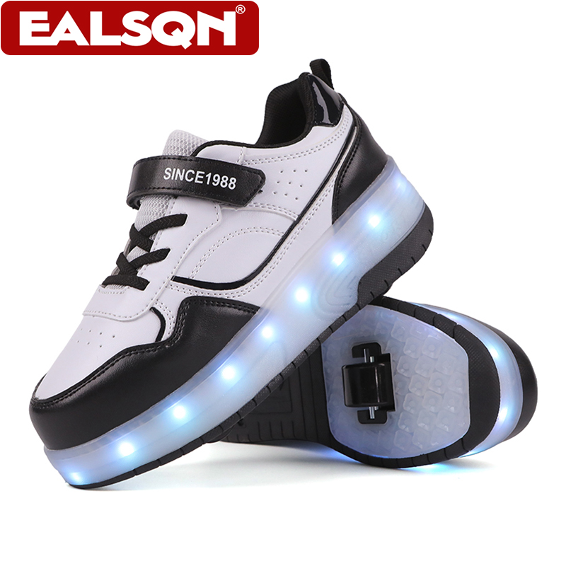 Men Shoes Men - Nieuwe kinder LED lichtgevende rolschaatsen met