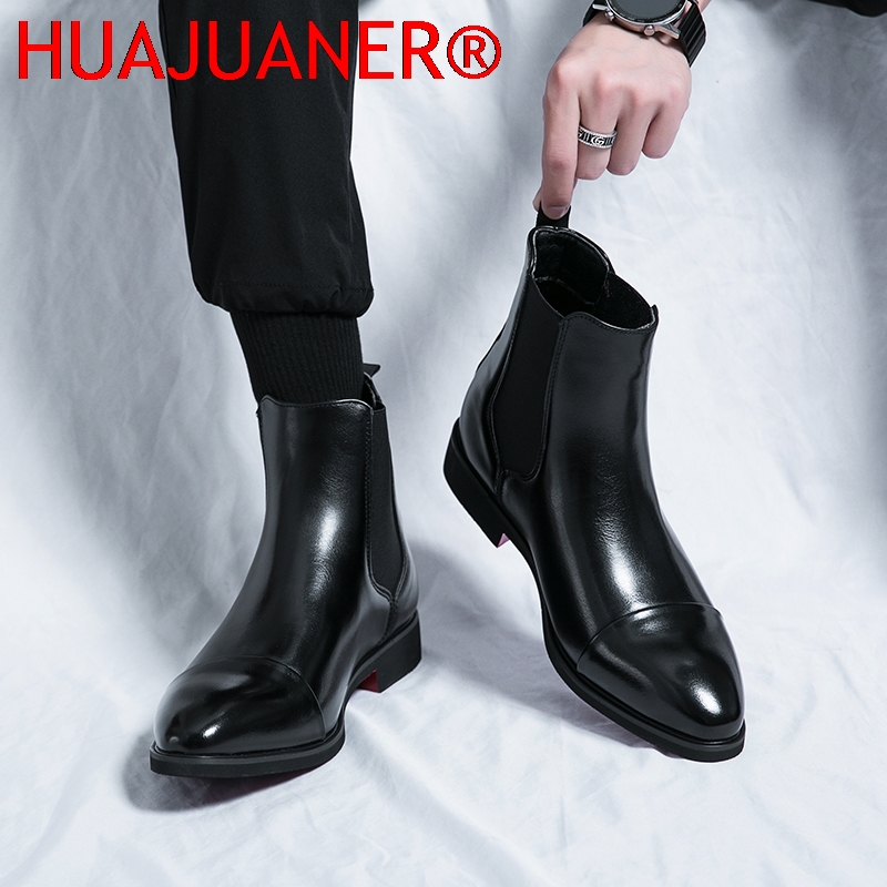 Zwarte Chelsea-laarzen voor he - Men'S Shoes Hush Puppies recensie en prijs