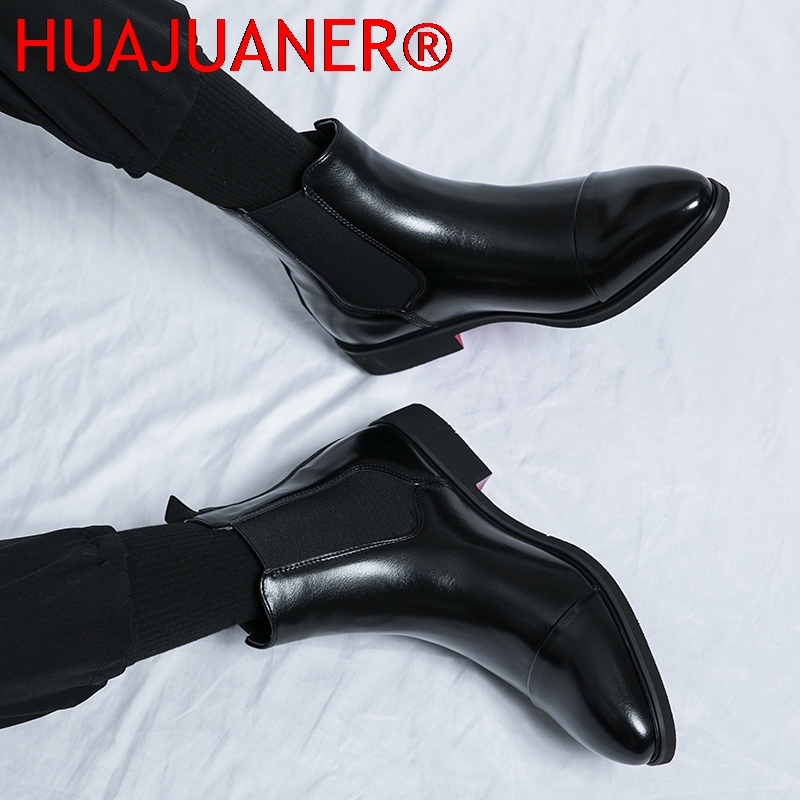 Zwarte Chelsea-laarzen voor he - Men'S Shoes Hush Puppies recensie en prijs