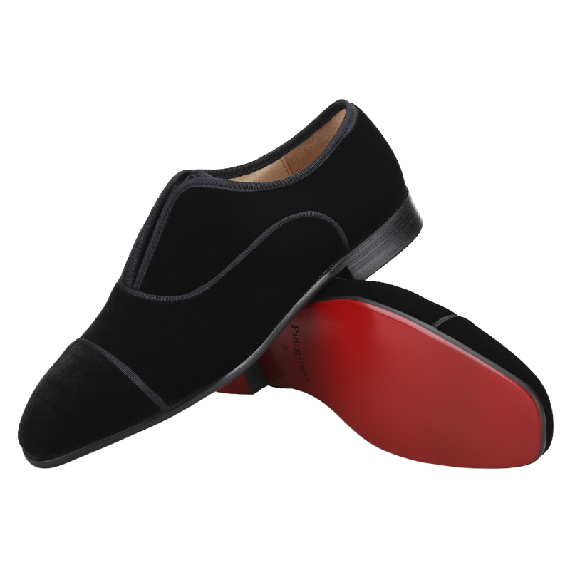 Piergitar Handgemaakte Zwarte  - Men Shoes Red Bottom recensie en prijs
