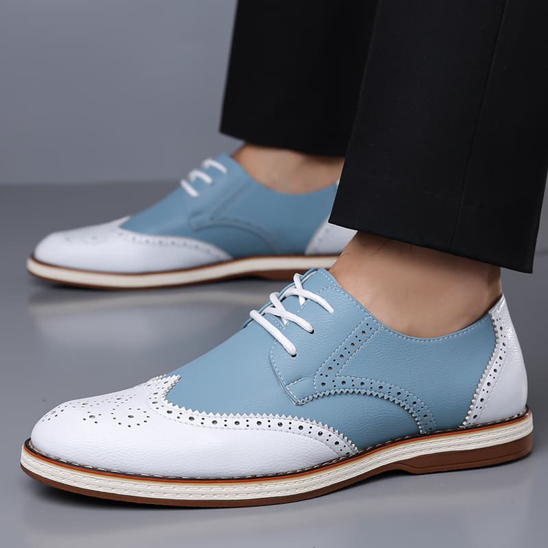 Heren Wit Blauw Tweekleurige B - Men'S Shoes Hush Puppies recensie en prijs