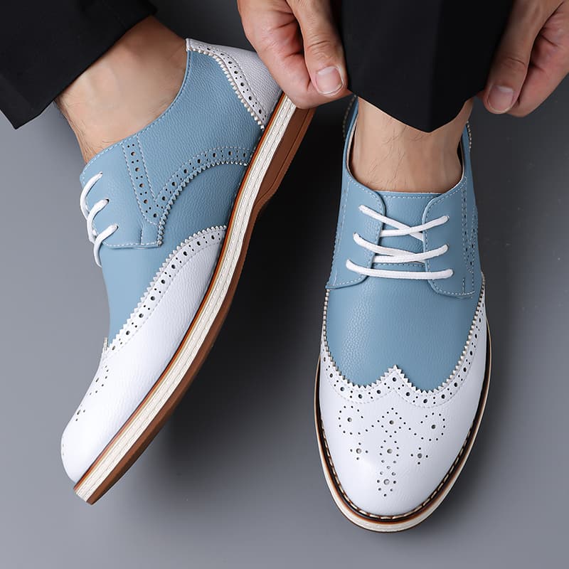 Heren Wit Blauw Tweekleurige B - Men'S Shoes Hush Puppies recensie en prijs