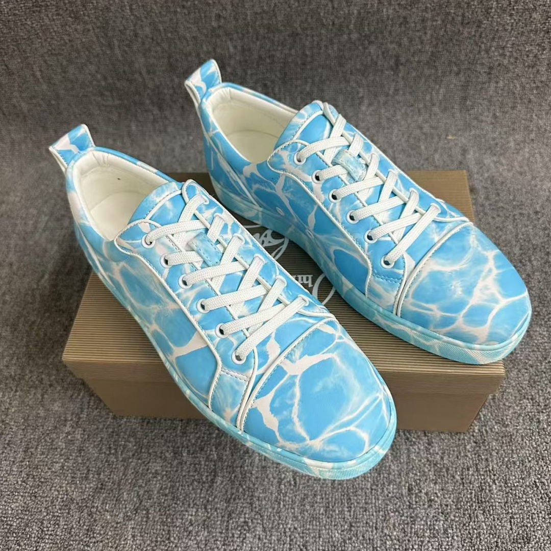 Blauwe Water Ripple Boardschoe - Men Shoes Red Bottom recensie en prijs