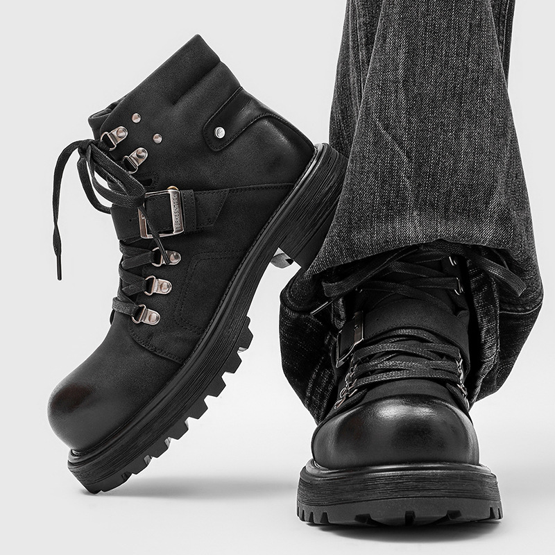 Merk Mannen Leren Laarzen Moto - Winter Boot Insulated recensie en prijs