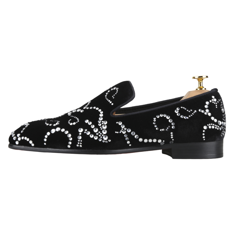 Piergitar Zwart Fluweel En Oct - Men Shoes Red Bottom recensie en prijs