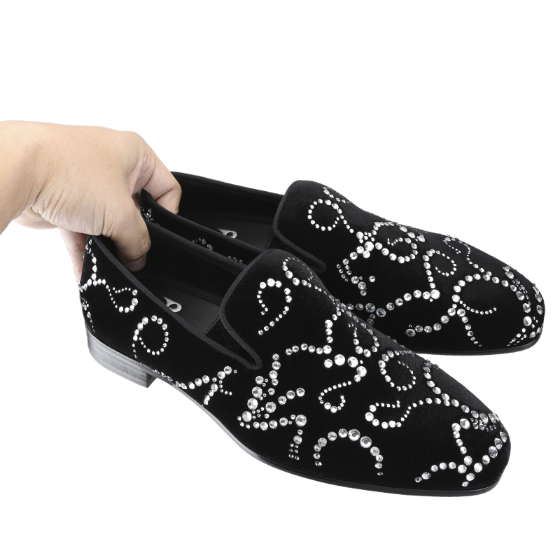 Piergitar Zwart Fluweel En Oct - Men Shoes Red Bottom recensie en prijs